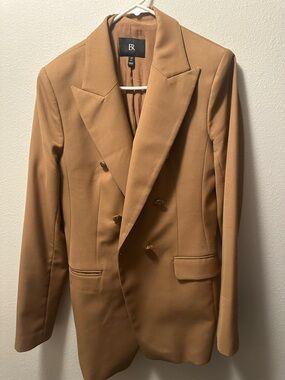 Banana Republic - Camel Double-Breasted Blazer